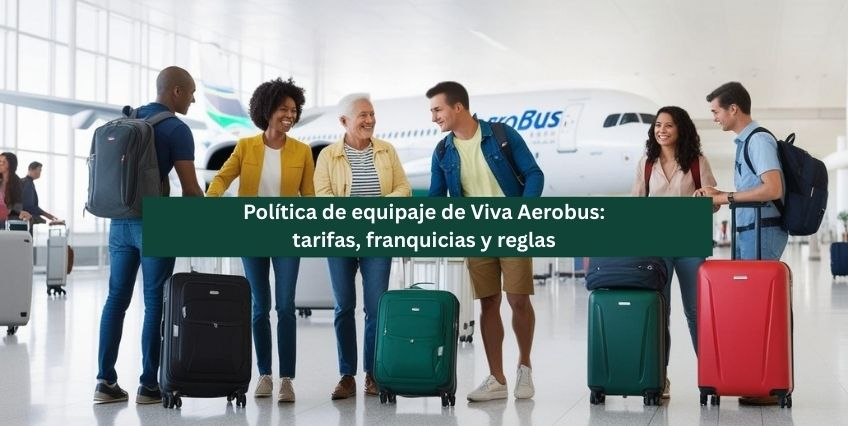 Política de equipaje de Viva Aerobus: tarifas, franquicias y reglas Política de equipaje de Viva Aerobus: tarifas, franquicias y reglas