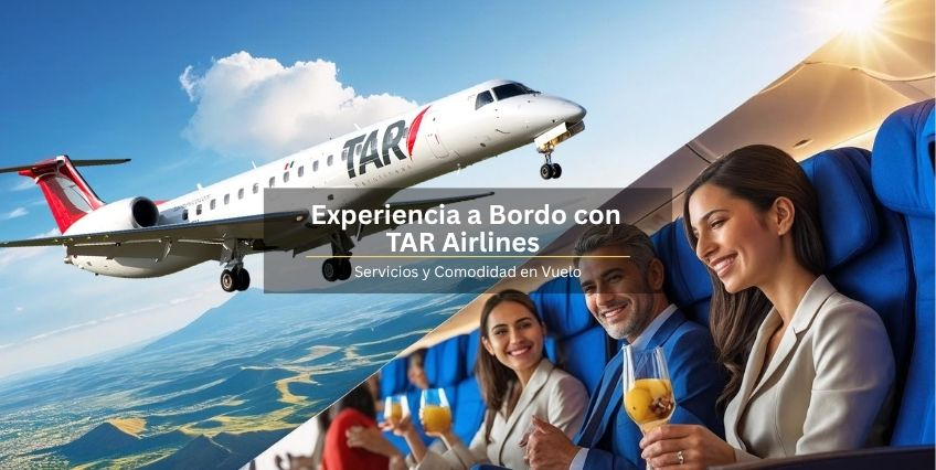 Experiencia a Bordo con TAR Airlines: Servicios y Comodidad en Vuelo Experiencia a Bordo con TAR Airlines: Servicios y Comodidad en Vuelo